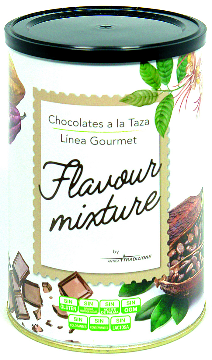 Lata de Chocolate Gourmet Cl&aacute;sico Antica Tradizione de 800 g para cafeter&iacute;as