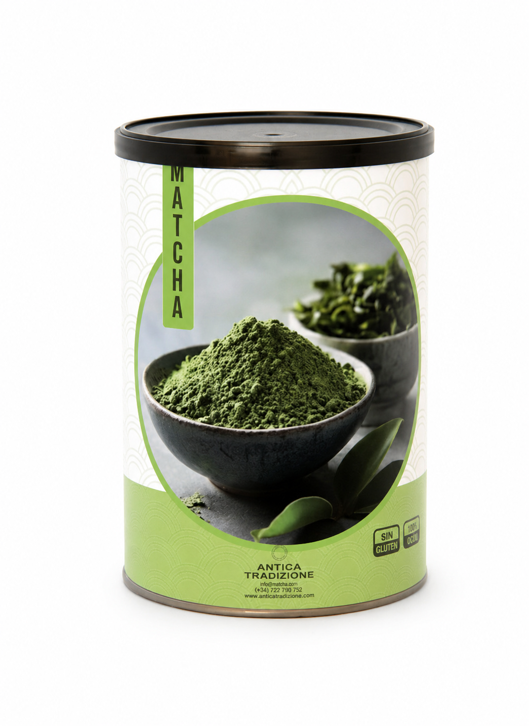 Lata de Matcha Latte profesional Antica Tradizione de 800 g