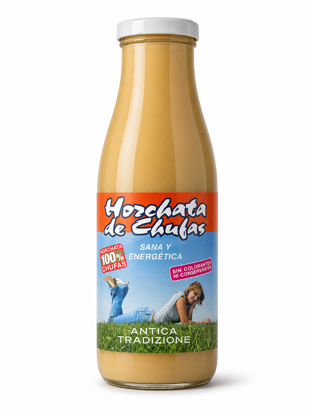 Botella de horchata de chufa concentrada Antica Tradizione