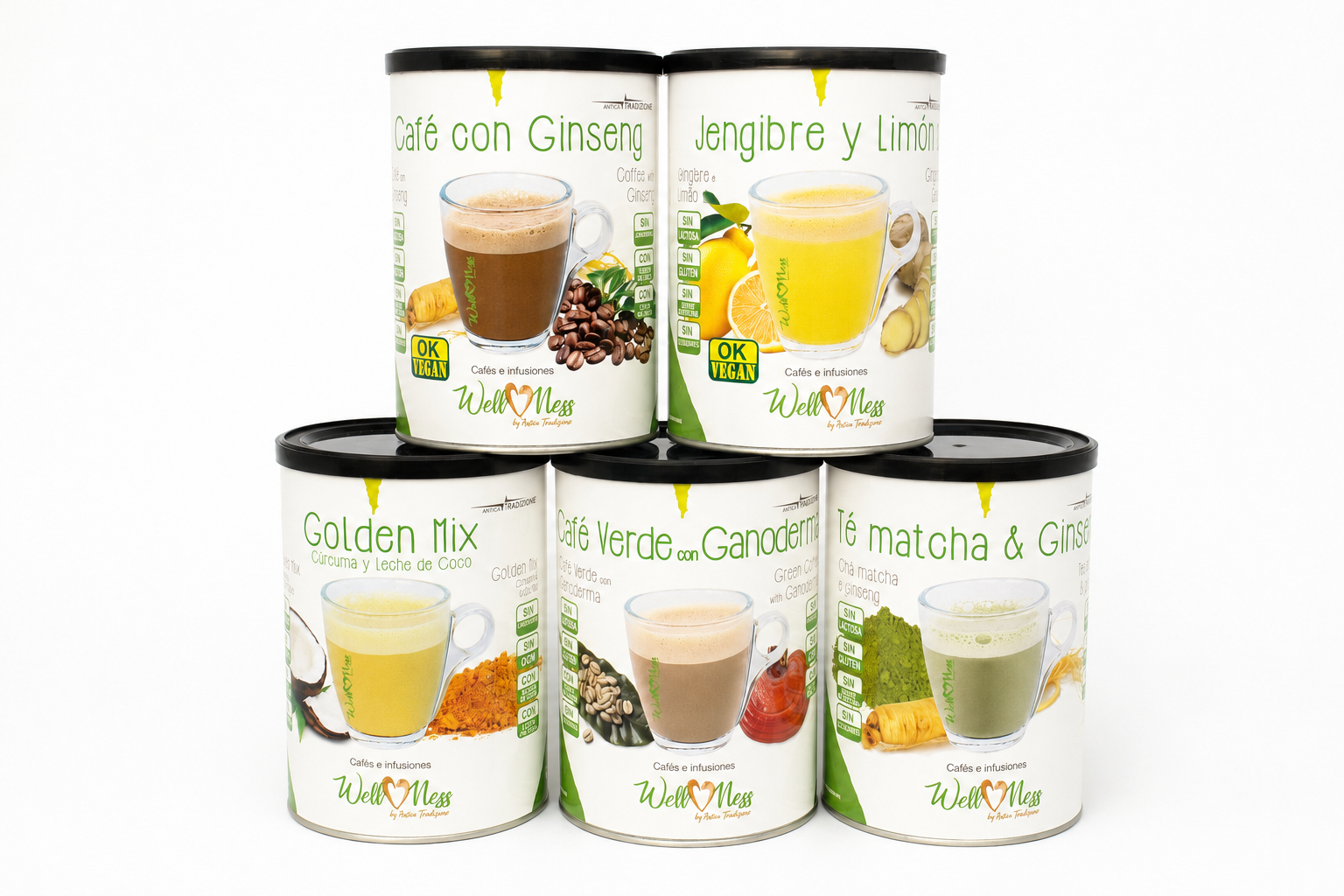 Cinco variedades Wellness de Antica Tradizione para cafeter&iacute;as y HORECA